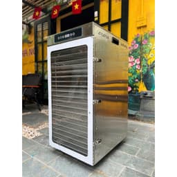 Tủ Sấy Thực Phẩm 20 Khay Vuông 30×35cm – Điều Chỉnh Nhiệt, Có Hẹn Giờ –Sấy 20–25kg/mẻ- inox cao cấp 6