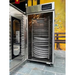 Tủ Sấy Thực Phẩm 20 Khay Tròn Xoay Điều Chỉnh Nhiệt độ, Có HG Năng Suất 20–25kg/mẻ-cơ chế khay xoay 1
