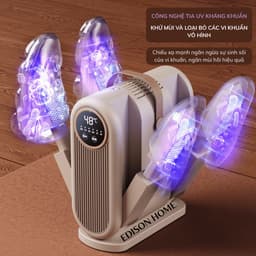 Máy Sấy Giày Dép Khử Mùi Đa Năng Edison Home 4 Cánh Tia UV Kháng Khuẩn Cao Cấp Làm Khô Nhanh 2