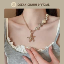 [Sẵn] Vòng Cổ Bohemian Sao Biển Y2K Ocean Charm - Phụ Kiện Trang Sức Dây Chuyền Đi Biển 3