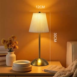 Đèn đọc sách phòng ngủ khách sạn quán cà phê đèn bàn bảo vệ mắt bằng vải LED cảm ứng ba màu 7