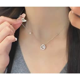 Vòng Cổ Dây Chuyền Titan Mặt Tròn Cách Điệu Thanh Lịch - Quà Tặng Vibe Ocean Charm, Phong Cách Hàn Quốc 3