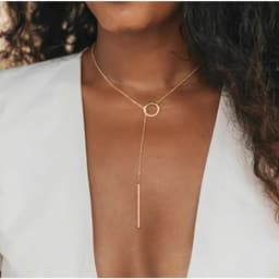 [Sẵn] Dây Chuyền Vòng Cổ Hợp Kim Vàng Ocean Charm Mặt Chữ Y - Phụ Kiện Trang Sức Thời Trang 4