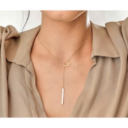 [Sẵn] Dây Chuyền Vòng Cổ Hợp Kim Vàng Ocean Charm Mặt Chữ Y - Phụ Kiện Trang Sức Thời Trang 3