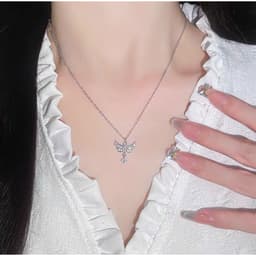 Vòng Cổ Dây Chuyền Titan Mặt Chuồn Chuồn Tinh Tế - Quà Tặng Vibe Ocean Charm, Sang Trọng, Phong Cách Hàn Quốc 1