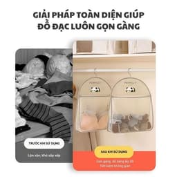 Túi lưới 3 tầng đựng đồ lót, tất vớ, túi lưới đựng đồ đa năng, có móc treo tủ quần áo,đồ dùng cá nhân gọn gàng,nlst2 3