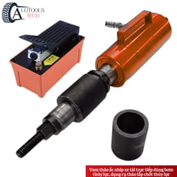 Vam tháo ắc nhíp xe tải trực tiếp dùng bơm thủy lực, dụng cụ tháo lắp chốt thủy lực cho xe tải 3