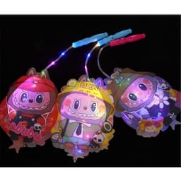 [Có đèn Led] Đèn Lồng đèn Trung Thu  2 mảnh Hình Labu.buu Dễ Thương 8