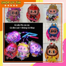 [Có đèn Led] Đèn Lồng đèn Trung Thu  2 mảnh Hình Labu.buu Dễ Thương 1