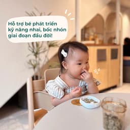 [HSD 10/2027] Bánh gạo lứt ăn dặm hữu cơ Little Blossom Vị Khoai Lang Tím 40g cho bé 9 tháng+ 3