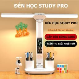 Đèn Học Để Bàn Bảo Vệ Mắt VUA ĐÈN LED - Pin Tích Điện, Cảm Ứng Chỉnh Màu, Chế Độ Sáng 1