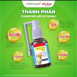 Golanil Junior – Xịt họng dịu nhẹ, giảm đau rát, bảo vệ niêm mạc, bé yêu thoải mái ăn uống và nói cười! 2