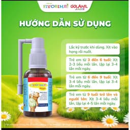 Golanil Junior – Xịt họng dịu nhẹ, giảm đau rát, bảo vệ niêm mạc, bé yêu thoải mái ăn uống và nói cười! 3