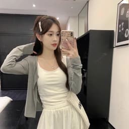 [Deal Mở Bán] Áo Khoác Cardigan Trơn Basic Nhiều Màu Mùa Thu Đông Kiểu Dáng Tiểu Thư Chất Thun Gân Tăm Dày Dặn 9