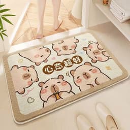 VINBEO Thảm Lau Chân Hình Capybara Kích Thước 40-60cm Chất Liệu Nỉ Lông T&P - Hàng Hot! ANHI002 4
