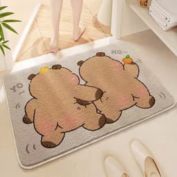 VINBEO Thảm Lau Chân Hình Capybara Kích Thước 40-60cm Chất Liệu Nỉ Lông T&P - Hàng Hot! ANHI002 3