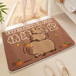 VINBEO Thảm Lau Chân Hình Capybara Kích Thước 40-60cm Chất Liệu Nỉ Lông T&P - Hàng Hot! ANHI002 2
