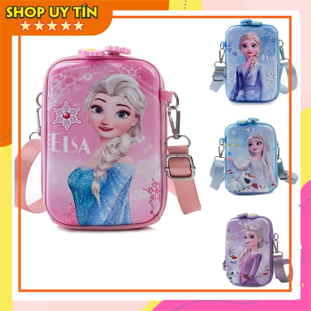 Túi xách hộp đeo chéo elsa thời trang hottrend đựng bao lì xì mỹ phẩm quà tặng sinh nhật lễ tết bé