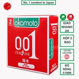 Bao cao su Okamoto 0.01 PU Siêu mỏng Truyền Nhiệt Nhanh 2