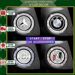 Đính đá Nút Start/Stop cho các hãng xe ô tô - Đính đá Sang trọng ô tô -Trang trí nút khởi động 1