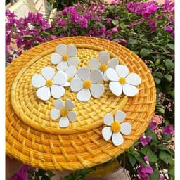 Bông Hoa Cúc Violet Xốp Size 5cm Hoa Cúc Cao Cấp, điểm bó hoa, Phụ Kiện Trang Trí Bánh Kem 2
