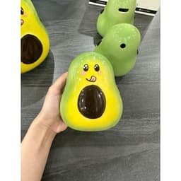 Heo sứ, lợn tiết kiệm lỗ tròn hình trái bơ cao 17cm 🥑🥑🥑 6