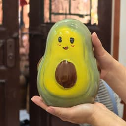 Heo sứ, lợn tiết kiệm lỗ tròn hình trái bơ cao 17cm 🥑🥑🥑 3