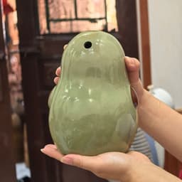 Heo sứ, lợn tiết kiệm lỗ tròn hình trái bơ cao 17cm 🥑🥑🥑 4