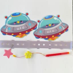Lồng đèn trung thu DIY cao cấp mẫu mới có đèn và nhạc, hình siêu nhân nhện sắt kitty pony UFO peppa 5