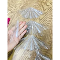 Túi 100 Miếng Mika Cứng Size 16x7cm Mica Cuộn Tiền, Cuộn Thành Bánh Lý Tưởng Cho Dự Án Handmade Chất Liệu PE Cứng Cáp 7
