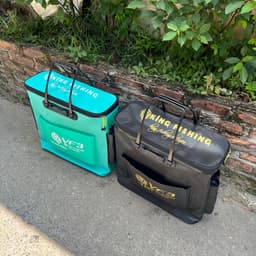 Thùng Đựng Cá Đa Năng MINGTU 50cm, thùng đựng dụng cụ câu cá gấp gọn tiện dụng 3 màu BB65 7