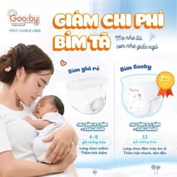 (Combo quà 1 bịch) Tã/bỉm Gooby Extra mềm mại, chống tràn, siêu thấm hút, khô thoáng an toàn cho bé 5