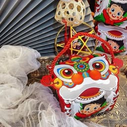 Hộp BÁNH TRUNG THU đựng 1 bánh (KHÔNG BÁNH) họa tiết gần gũi, tôn vinh nét đẹp truyền thống 3