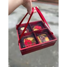 Hộp BÁNH TRUNG THU loại đựng 4 chất liệu mika (KHÔNG BÁNH), thiết kế tiện lợi, phù hợp làm quà cho ông người thân yêu 2