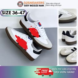 [Cheeshop] Giày sneaker cổ thấp nam nữ O.G phong cách GAT đế nâu 1