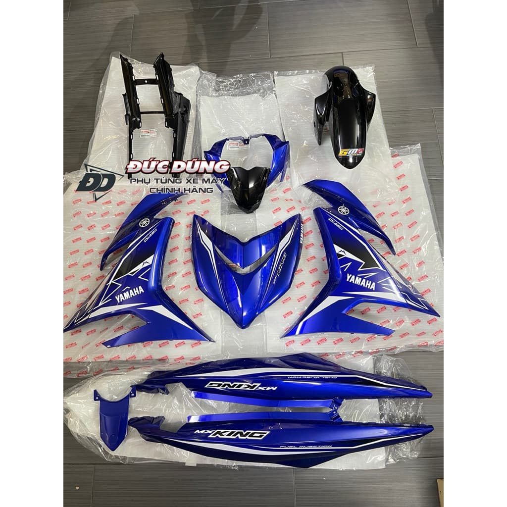   Dàn áo Exciter 150 xanh tem Mx King mau xanh như hình