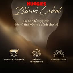 (Mua 2 tặng 1) Tã quần Huggies Siêu cao cấp Black Label mới nhập khẩu L32, XL28, XXL24 3