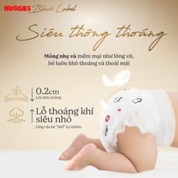 (Mua 2 tặng 1) Tã quần Huggies Siêu cao cấp Black Label mới nhập khẩu L32, XL28, XXL24 2