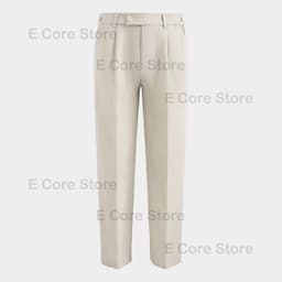 (Có BigSize) Quần Âu Nam Sidetab Vải Chéo Hàn Điều Chỉnh Độ Rộng Vòng Eo Form Dáng Baggy Phong Cách Hàn Quốc Co Giãn 3