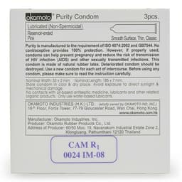 Bao cao su OKAMOTO Purity Skinlessn Nhật bản - Hộp 10 cái 7