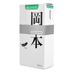 Bao cao su OKAMOTO Purity Skinlessn Nhật bản - Hộp 10 cái 3