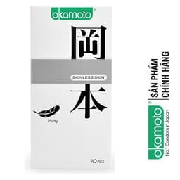 Bao cao su OKAMOTO Purity Skinlessn Nhật bản - Hộp 10 cái 5