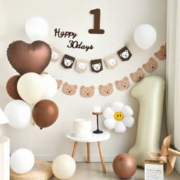 Set bóng trang trí đầy tháng cho bé tuổi Rắn vừa xinh xắn, vừa tiện lợi- Babuudecor 3