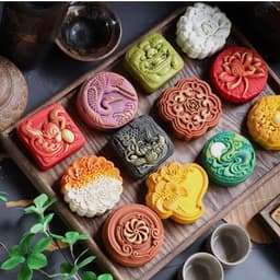 Bánh Trung Thu Nhân Khoai Môn Cao Cấp Mochi Chà Bông Trứng Muối Vỏ Gạo Đỏ 150gr | DRINKS MART 7