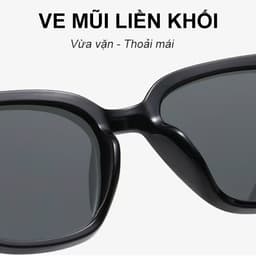 Kính râm mát thời trang nam nữ NARO EYEWEAR  chống UV400 dáng vuông GM chất liệu nhựa - 6353 4