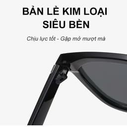 Kính râm mát thời trang nam nữ NARO EYEWEAR  chống UV400 dáng vuông GM chất liệu nhựa - 6353 3