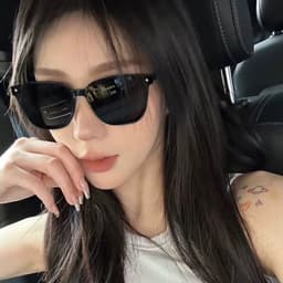 Kính râm mát thời trang nam nữ NARO EYEWEAR  chống UV400 dáng vuông GM chất liệu nhựa - 6353 8