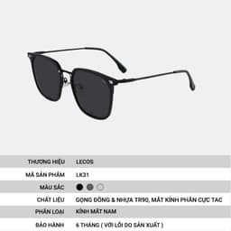 Kính Mắt Tròn Retro LECOS LK31 Gọng Tr90 Siêu Nhẹ Du Lịch đi Biển 4
