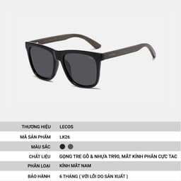 [4-25/9 TẶNG QUÀ TRUNG THU 599K] Kính Mắt Tròn Retro LECOS LK26 Gọng Tr90 Siêu Nhẹ đi Làm Gặp Đối Tác 5