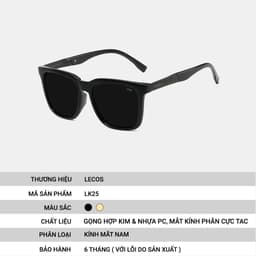 [4-25/9 TẶNG QUÀ TRUNG THU 599K] Kính Mắt Tròn Retro LECOS LK25 Tròng Sắc Nét Dịu Mắt Chống Chói 5